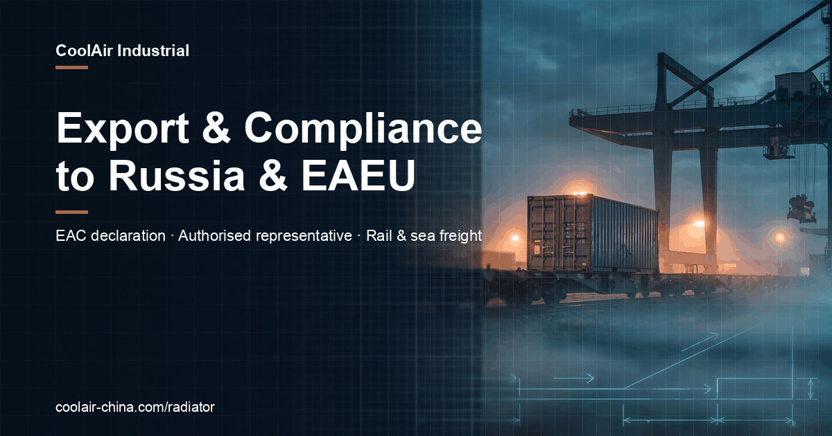 Export and compliance to Russia and EAEU — EAC declaration, authorised representative, rail and sea freight
